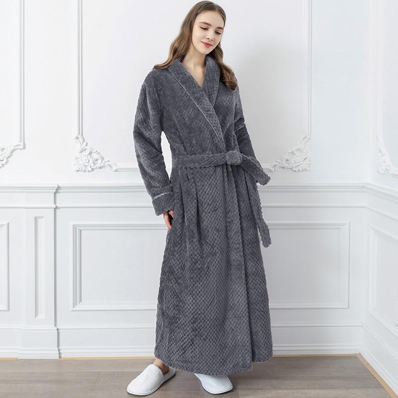 Robe de Chambre Femme Longue Polaire - Main Image