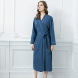 Bleu Peignoir Femme