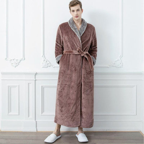 Peignoir Tenue IntΓΒ©rieur Homme Polaire Robe De Chambre Courte