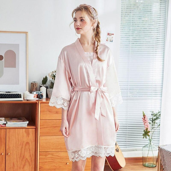 Nuisette Femme Romantique Peignoir les Bains