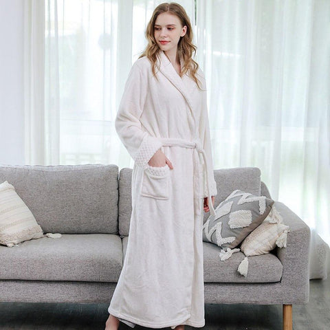 Robe de Chambre Femme Blanc