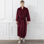 Robe de Chambre Homme Bordeaux