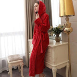 Rouge Robe de Chambre Femme